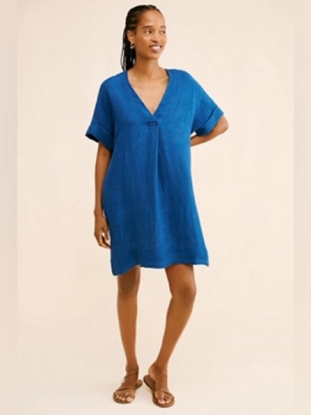 Faherty Linen Sanibel Dress Women’s Size Small